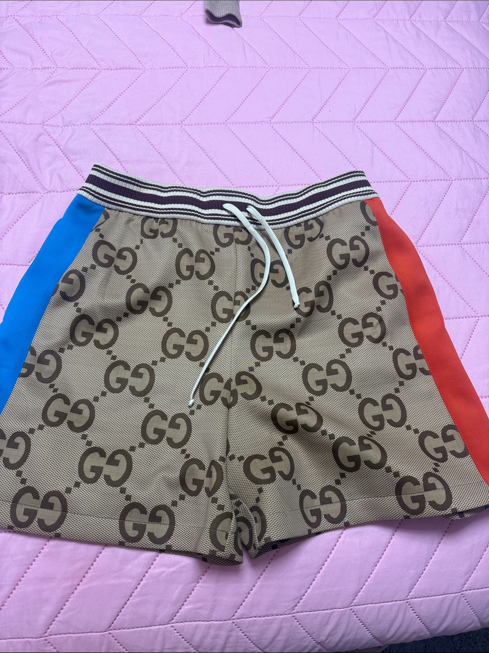100% AuthenticGucci Brown Monogram GG Shorts